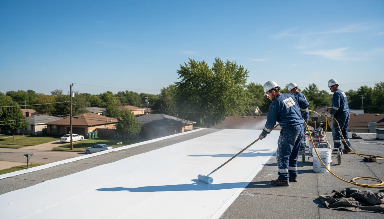 Commercial roof coating in Dysart, PA near me